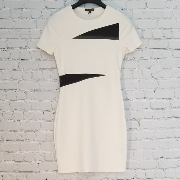 Express Dresses & Skirts - Express Womens Size 4 Bodycon Mesh Cutout Dress